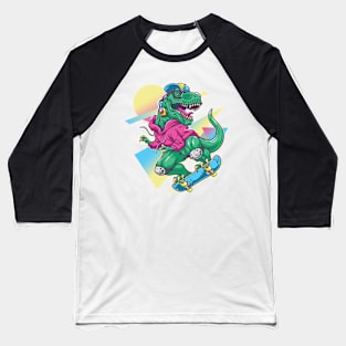 Artistic dinosaur Baseball T-Shirt